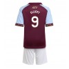 Aston Villa Harvey Elliott #9 Domáci Detský futbalový dres 2025-26 Krátky Rukáv (+ trenírky)